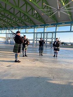 St Andrews Day celebration at Cadet Point, November  2020