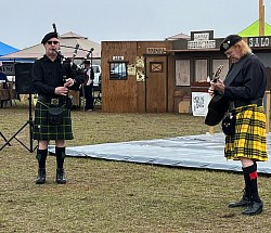 Red McWilliams and the Colonel at Gulf Coast Ren Faire 2024