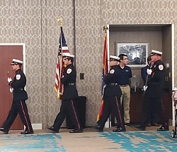 Gulfport FD Color Guard looking snappy as usual