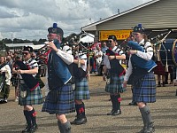 Massed Bands led by P/M Matt Beale and the Hub City highlanders