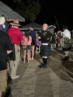 Piping at the Ceilidh after 5pm Saturday